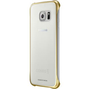 Фото товара Samsung Clear Cover накладка для Galaxy S6 (EF-QG920BFEGRU, золотой)