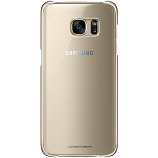 Фото товара Samsung Clear Cover накладка для Galaxy S7 Edge (EF-QG935CFEGRU, золотой)