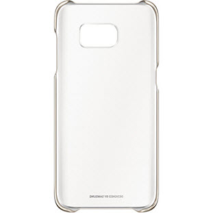 Фото товара Samsung Clear Cover накладка для Galaxy S7 Edge (EF-QG935CFEGRU, золотой)