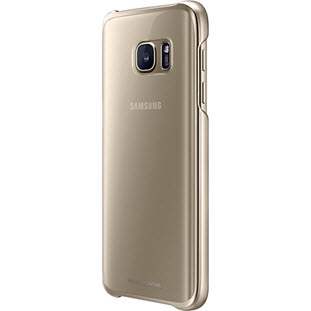 Фото товара Samsung Clear Cover накладка для Galaxy S7 (EF-QG930CFEGRU, золотой)