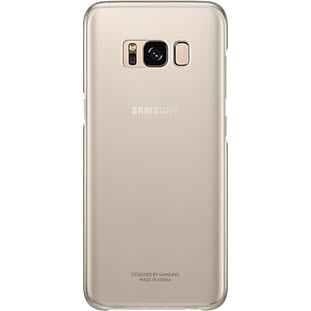 Фото товара Samsung Clear Cover накладка для Galaxy S8 (EF-QG950CFEGRU, золотой)