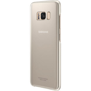 Фото товара Samsung Clear Cover накладка для Galaxy S8 (EF-QG950CFEGRU, золотой)