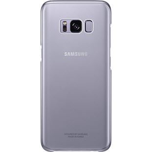 Фото товара Samsung Clear Cover накладка для Galaxy S8 (EF-QG950CVEGRU, фиолетовый)