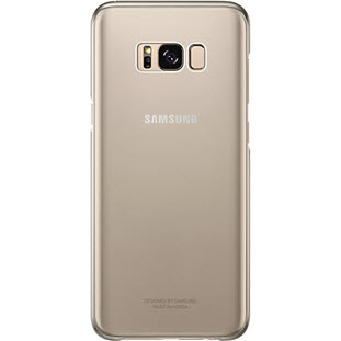 Фото товара Samsung Clear Cover накладка для Galaxy S8+ (EF-QG955CFEGRU, золотой)