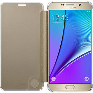 Фото товара Samsung Clear View Cover книжка для Galaxy Note 5 (EF-ZN920CFEGRU, золотой)