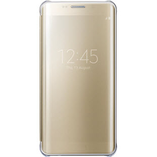 Фото товара Samsung Clear View Cover книжка для Galaxy S6 Edge+ (EF-ZG928CFEGRU, золотой)