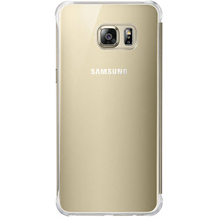 Фото товара Samsung Clear View Cover книжка для Galaxy S6 Edge+ (EF-ZG928CFEGRU, золотой)