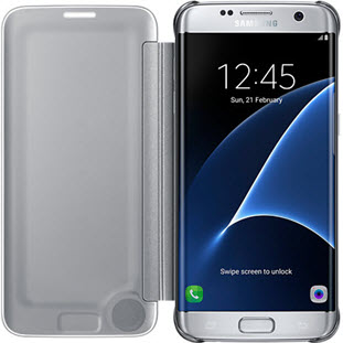 Фото товара Samsung Clear View Cover книжка для Galaxy S7 Edge (EF-ZG935CSEGRU, серебристый)