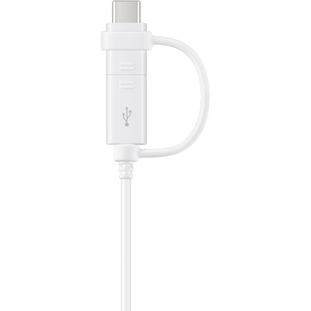 Фото товара Samsung Combo USB - microUSB & USB Type-C (EP-DG930DWEGRU, белый)