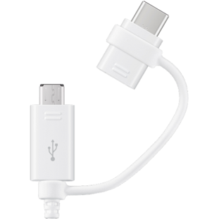 Фото товара Samsung Combo USB - microUSB & USB Type-C (EP-DG930DWEGRU, белый)