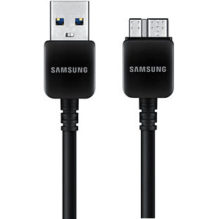 Фото товара Samsung USB - microUSB 3.0 21pin (ET-DQ11Y1BEGRU, черный)
