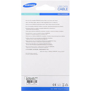 Фото товара Samsung USB - microUSB 5pin (APCBU10BBECSTD, черный)