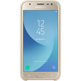 Фото товара Samsung Dual Layer Cover накладка для Galaxy J3 2017 (EF-PJ330CFEGRU, золотой)