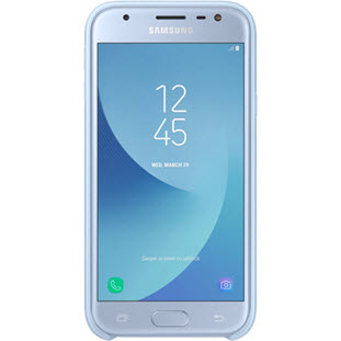 Фото товара Samsung Dual Layer Cover накладка для Galaxy J3 2017 (EF-PJ330CLEGRU, голубой)