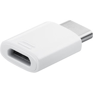 Фото товара Samsung USB Type-C - microUSB (EE-GN930KWRGRU, комплект 3шт, белый)