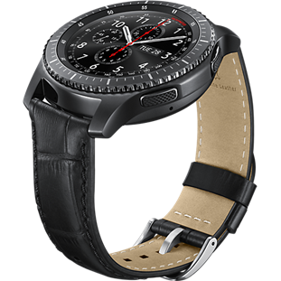 Фото товара Samsung Alligator Grain Leather для Gear S3 (ET-YSA76MBEGRU, black)