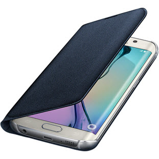 Фото товара Samsung Flip Fabric Wallet Cover книжка для Galaxy S6 Edge (EF-WG925BBEGRU, черный)