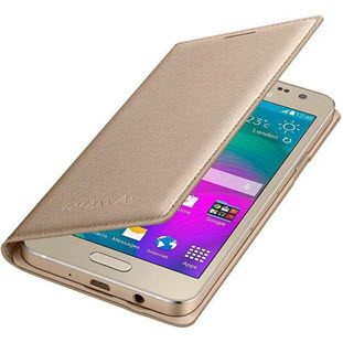 Фото товара Samsung Flip Cover книжка для Galaxy A3 (EF-FA300BFEGRU, золотой)