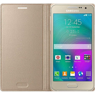 Фото товара Samsung Flip Cover книжка для Galaxy A3 (EF-FA300BFEGRU, золотой)