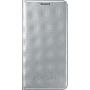 Фото товара Samsung Flip Cover книжка для Galaxy Alpha (EF-FG850BSEGRU, серебристый)