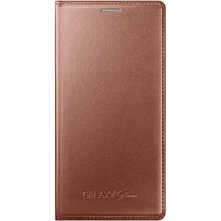 Фото товара Samsung Flip Cover книжка для Galaxy S5 mini (EF-FG800BFEGRU, золотой)