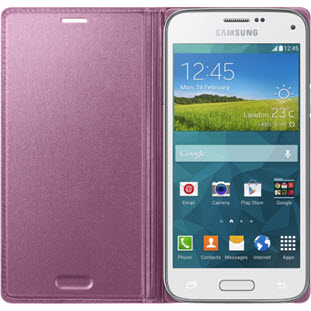 Фото товара Samsung Flip Cover книжка для Galaxy S5 mini (EF-FG800BPEGRU, розовый)