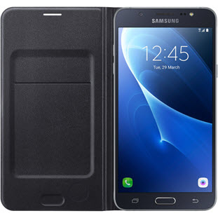 Фото товара Samsung Flip Wallet книжка для Galaxy J7 2016 (EF-WJ710PBEGRU, черный)