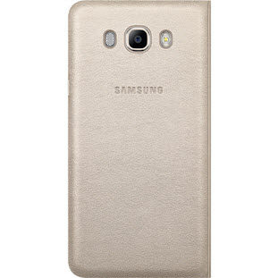 Фото товара Samsung Flip Wallet книжка для Galaxy J7 2016 (EF-WJ710PFEGRU, золотой)