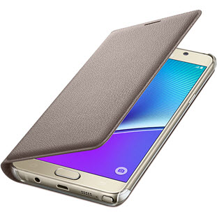 Фото товара Samsung Flip Wallet книжка для Galaxy Note 5 (EF-WN920PFEGRU, золотой)