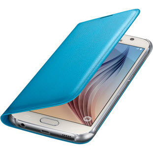 Фото товара Samsung Flip Wallet книжка для Galaxy S6 (EF-WG920PLEGRU, голубой)