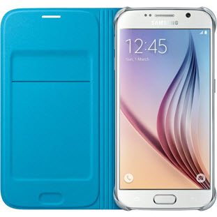 Фото товара Samsung Flip Wallet книжка для Galaxy S6 (EF-WG920PLEGRU, голубой)