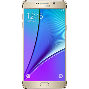 Фото товара Samsung Glossy Cover накладка для Galaxy Note 5 (EF-QN920MFEGRU, золотой)