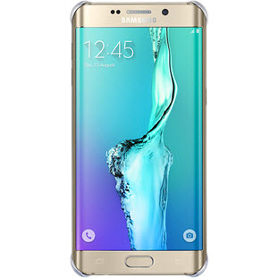 Фото товара Samsung Glossy Cover накладка для Galaxy S6 Edge+ (EF-QG928MFEGRU, золотой)