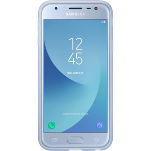 Фото товара Samsung Jelly Cover накладка для Galaxy J3 2017 (EF-AJ330TLEGRU, голубой)