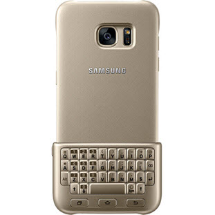 Фото товара Samsung Keyboard Cover накладка для Galaxy S7 Edge (EJ-CG935UFEGRU, золотой)