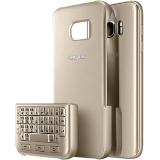 Фото товара Samsung Keyboard Cover накладка для Galaxy S7 (EJ-CG930UFEGRU, золотой)