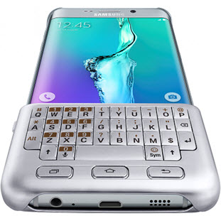 Фото товара Samsung Keyboard Cover накладка для Galaxy S6 Edge+ (EJ-CG928RSEGRU, серебристый)