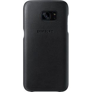 Фото товара Samsung Leather Cover накладка для Galaxy S7 Edge (EF-VG935LBEGRU, черный)