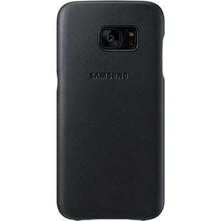 Фото товара Samsung Leather Cover накладка для Galaxy S7 (EF-VG930LBEGRU, черный)