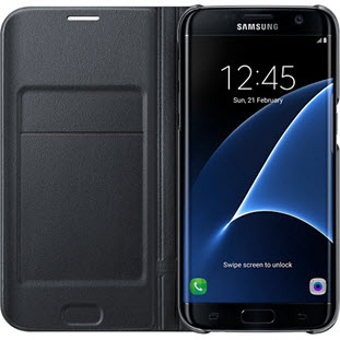 Фото товара Samsung LED View Cover книжка для Galaxy S7 Edge (EF-NG935PBEGRU, черный)