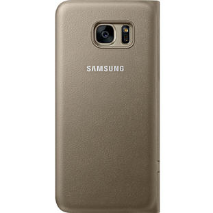 Фото товара Samsung LED View Cover книжка для Galaxy S7 Edge (EF-NG935PFEGRU, золотой)