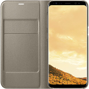 Фото товара Samsung LED View Cover книжка для Galaxy S8 (EF-NG950PFEGRU, золотой)