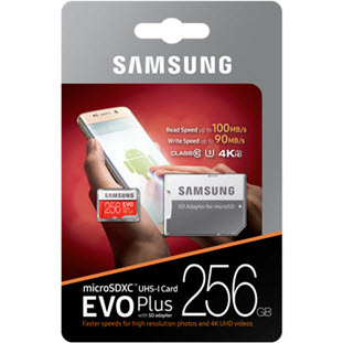 Фото товара Samsung EVO Plus microSDXC MB-MC256GA/RU 256Gb + SD adapter