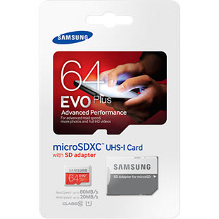 Фото товара Samsung EVO Plus microSDXC MB-MC64DA/RU 64Gb + SD adapter