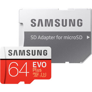 Фото товара Samsung EVO Plus microSDXC MB-MC64GA/RU 64Gb + SD adapter