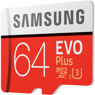 Фото товара Samsung EVO Plus microSDXC MB-MC64GA/RU 64Gb + SD adapter
