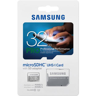 Фото товара Samsung PRO microSDHC MB-MG32EA/RU 32Gb + SD adapter