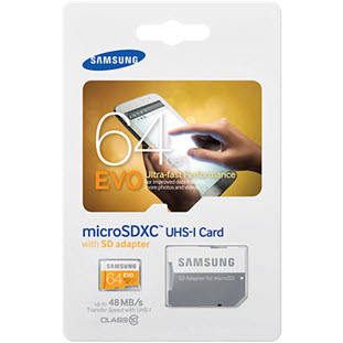 Фото товара Samsung EVO microSDXC MB-MP64DA/RU 64Gb + SD adapter