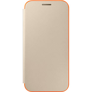 Фото товара Samsung Neon Flip Cover книжка для Galaxy A3 2017 (EF-FA320PFEGRU, золотой)