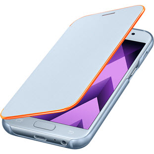 Фото товара Samsung Neon Flip Cover книжка для Galaxy A3 2017 (EF-FA320PLEGRU, голубой)